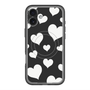 スリムプロテクションプレミアムケース with MagSafe［ Dot Hearts - Black ］
