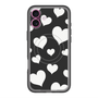 スリムプロテクションプレミアムケース with MagSafe［ Dot Hearts - Black ］