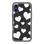 スリムプロテクションプレミアムケース with MagSafe［ Dot Hearts - Black ］