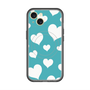スリムプロテクションプレミアムケース with MagSafe［ Dot Hearts - Blue ］