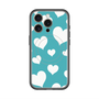 スリムプロテクションプレミアムケース with MagSafe［ Dot Hearts - Blue ］