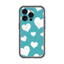 スリムプロテクションプレミアムケース with MagSafe［ Dot Hearts - Blue ］