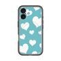 スリムプロテクションプレミアムケース with MagSafe［ Dot Hearts - Blue ］