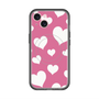 スリムプロテクションプレミアムケース with MagSafe［ Dot Hearts - Pink ］