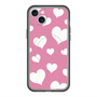 スリムプロテクションプレミアムケース with MagSafe［ Dot Hearts - Pink ］