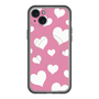 スリムプロテクションプレミアムケース with MagSafe［ Dot Hearts - Pink ］