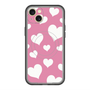 スリムプロテクションプレミアムケース with MagSafe［ Dot Hearts - Pink ］