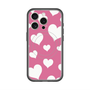 スリムプロテクションプレミアムケース with MagSafe［ Dot Hearts - Pink ］
