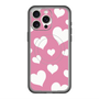 スリムプロテクションプレミアムケース with MagSafe［ Dot Hearts - Pink ］