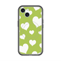 スリムプロテクションプレミアムケース with MagSafe［ Dot Hearts - Green ］