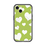 スリムプロテクションプレミアムケース with MagSafe［ Dot Hearts - Green ］