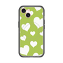 スリムプロテクションプレミアムケース with MagSafe［ Dot Hearts - Green ］