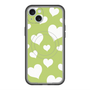 スリムプロテクションプレミアムケース with MagSafe［ Dot Hearts - Green ］