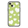 スリムプロテクションプレミアムケース with MagSafe［ Dot Hearts - Green ］