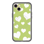 スリムプロテクションプレミアムケース with MagSafe［ Dot Hearts - Green ］
