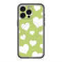 スリムプロテクションプレミアムケース with MagSafe［ Dot Hearts - Green ］