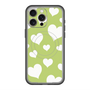 スリムプロテクションプレミアムケース with MagSafe［ Dot Hearts - Green ］