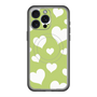 スリムプロテクションプレミアムケース with MagSafe［ Dot Hearts - Green ］