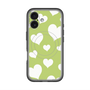 スリムプロテクションプレミアムケース with MagSafe［ Dot Hearts - Green ］