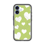 スリムプロテクションプレミアムケース with MagSafe［ Dot Hearts - Green ］