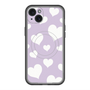 スリムプロテクションプレミアムケース with MagSafe［ Dot Hearts - Purple ］