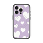 スリムプロテクションプレミアムケース with MagSafe［ Dot Hearts - Purple ］