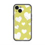 スリムプロテクションプレミアムケース with MagSafe［ Dot Hearts - Yellow ］