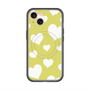 スリムプロテクションプレミアムケース with MagSafe［ Dot Hearts - Yellow ］