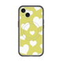 スリムプロテクションプレミアムケース with MagSafe［ Dot Hearts - Yellow ］