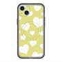 スリムプロテクションプレミアムケース with MagSafe［ Dot Hearts - Yellow ］
