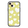 スリムプロテクションプレミアムケース with MagSafe［ Dot Hearts - Yellow ］
