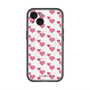 スリムプロテクションプレミアムケース with MagSafe［ Stripe Hearts - Pink ］
