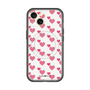 スリムプロテクションプレミアムケース with MagSafe［ Stripe Hearts - Pink ］