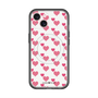 スリムプロテクションプレミアムケース with MagSafe［ Stripe Hearts - Pink ］