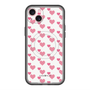 スリムプロテクションプレミアムケース with MagSafe［ Stripe Hearts - Pink ］