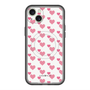 スリムプロテクションプレミアムケース with MagSafe［ Stripe Hearts - Pink ］