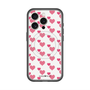 スリムプロテクションプレミアムケース with MagSafe［ Stripe Hearts - Pink ］