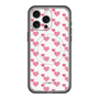 スリムプロテクションプレミアムケース with MagSafe［ Stripe Hearts - Pink ］