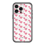 スリムプロテクションプレミアムケース with MagSafe［ Stripe Hearts - Pink ］