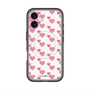 スリムプロテクションプレミアムケース with MagSafe［ Stripe Hearts - Pink ］