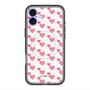 スリムプロテクションプレミアムケース with MagSafe［ Stripe Hearts - Pink ］