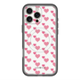 スリムプロテクションプレミアムケース with MagSafe［ Stripe Hearts - Pink ］