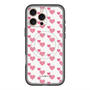 スリムプロテクションプレミアムケース with MagSafe［ Stripe Hearts - Pink ］