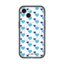 スリムプロテクションプレミアムケース with MagSafe［ Stripe Hearts - Blue ］