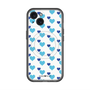 スリムプロテクションプレミアムケース with MagSafe［ Stripe Hearts - Blue ］