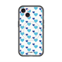 スリムプロテクションプレミアムケース with MagSafe［ Stripe Hearts - Blue ］