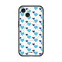 スリムプロテクションプレミアムケース with MagSafe［ Stripe Hearts - Blue ］