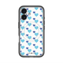 スリムプロテクションプレミアムケース with MagSafe［ Stripe Hearts - Blue ］