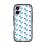 スリムプロテクションプレミアムケース with MagSafe［ Stripe Hearts - Blue ］