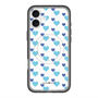スリムプロテクションプレミアムケース with MagSafe［ Stripe Hearts - Blue ］